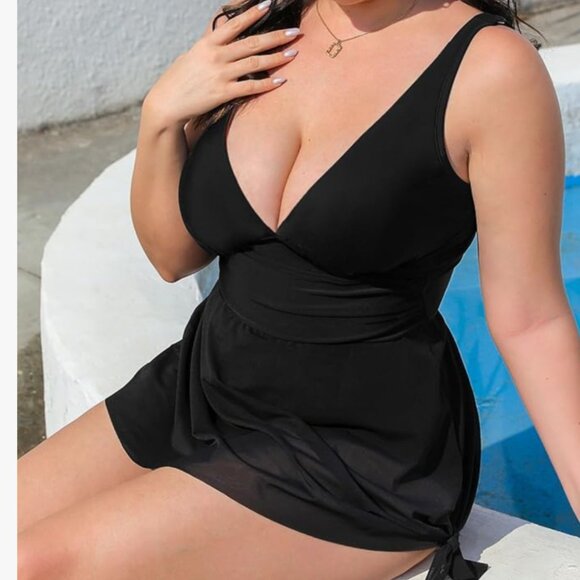 Black sheer tankini - Picture 4 of 10